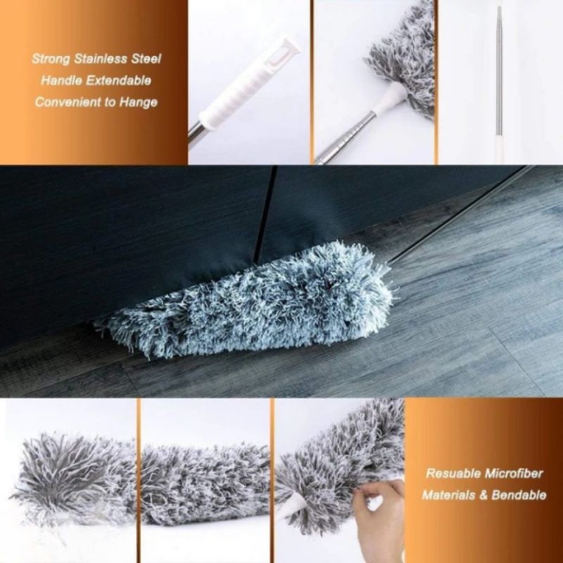 Extendable Microfiber Duster with Long Telescopic Handle