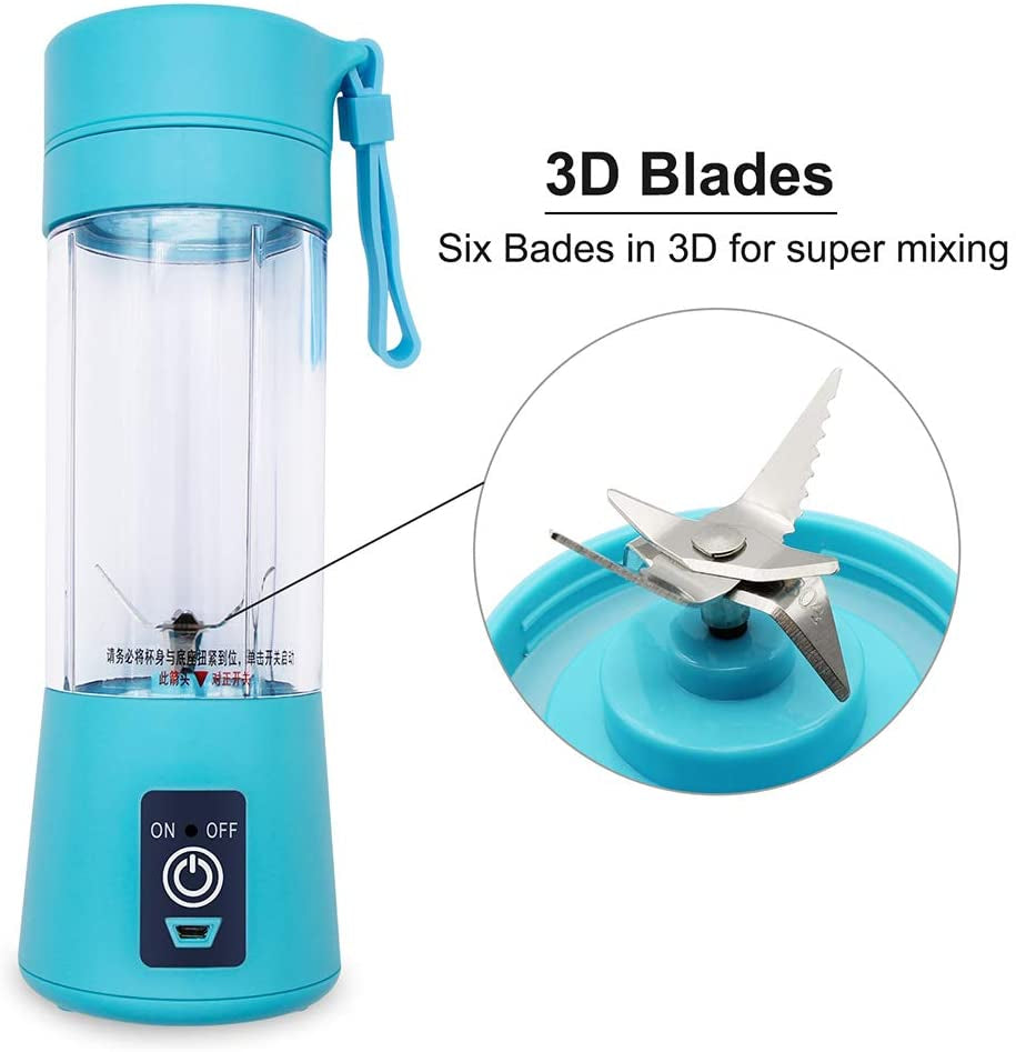 Portable Powerful 6 Blades Juicer/Blender