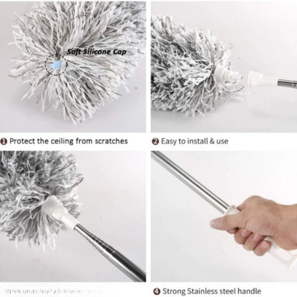 Extendable Microfiber Duster with Long Telescopic Handle